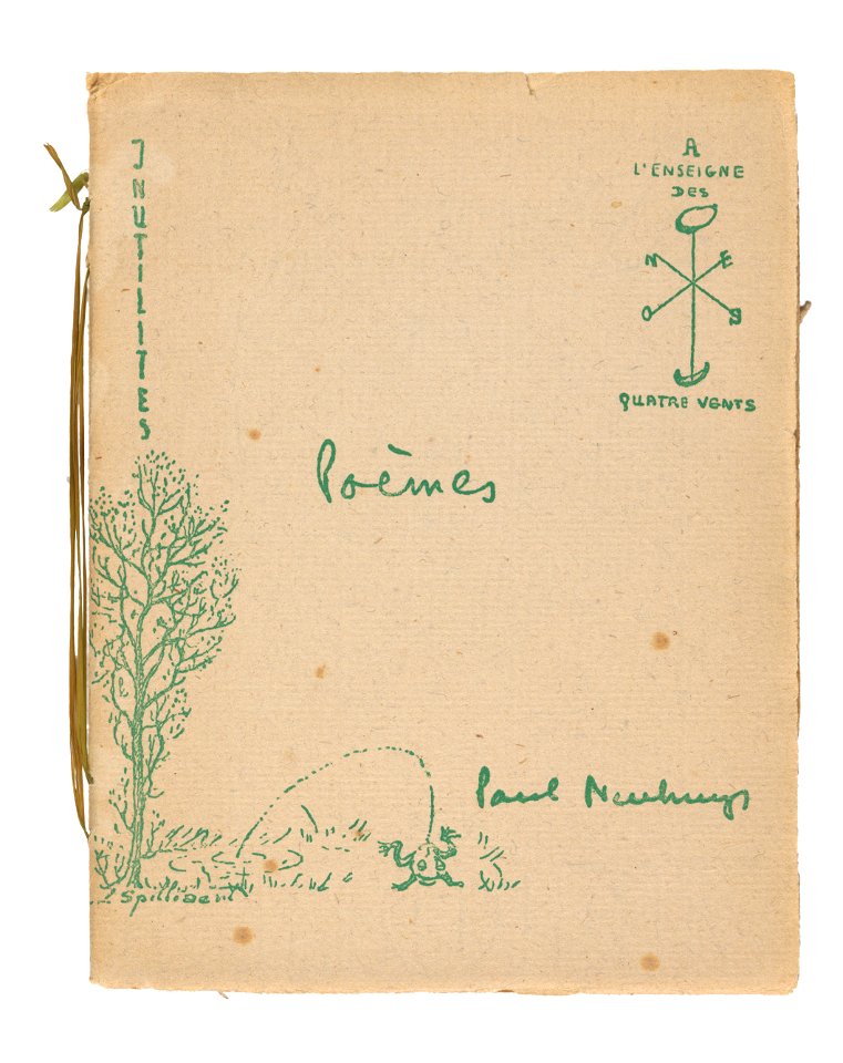 Inutilités. Poèmes., Léon Spilliaert, Paul Neuhuys (L'Officine d'éditions À l'Enseigne des Quatre Vents, K. Resseler), Mu.ZEE Oostende, SM002516 (2)