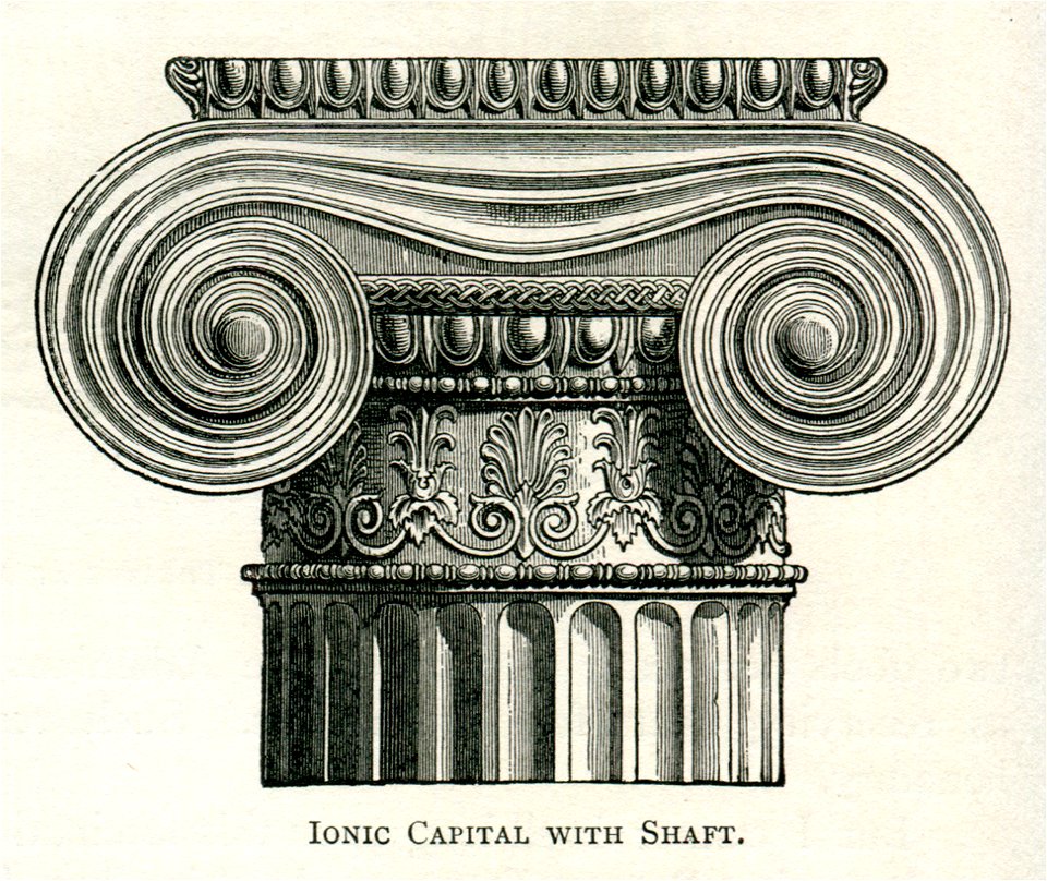 Ionic capital with shaft - Mahaffy John Pentland - 1890