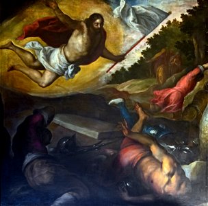 Interior of Santi Giovanni e Paolo (Venice) - The Resurrection (1620) Palma il Giovane