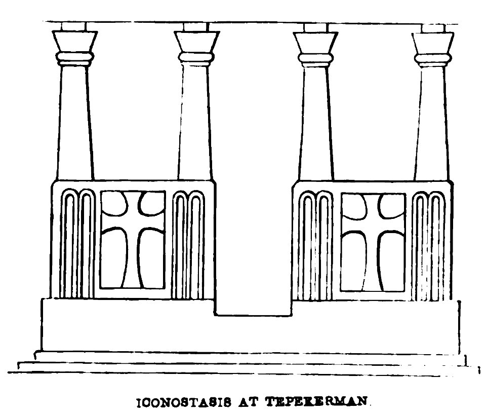 Ioonostasis at Tepekerman. John M. Neale. A history of the Holy Eastern Church. P.193
