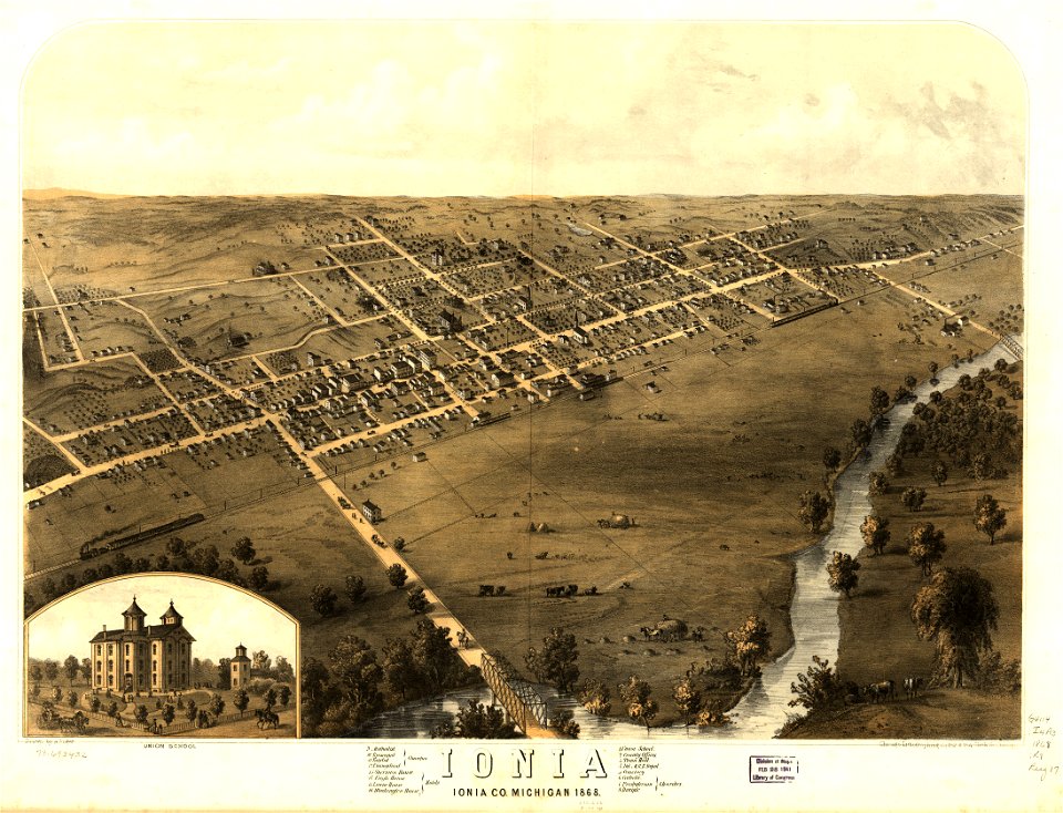 Ionia, Ionia Co., Michigan 1868. LOC 73693432