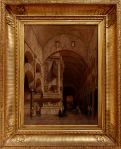 Intérieur de la mosquée de Cordoue (avec cadre), Adrien Dauzats, Musée Goya