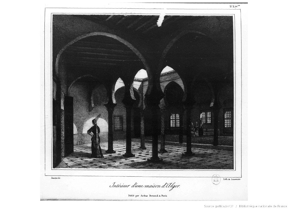 Intérieur d'une maison d'Alger