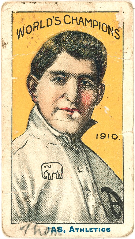 Ira Thomas, Philadelphia Athletics, baseball card portrait LCCN2007683830