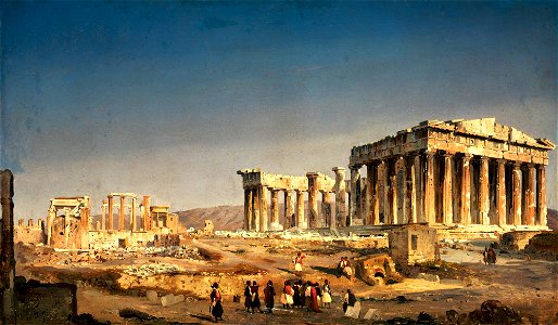 Ippolito Caffi (1809-1866) The Partenon