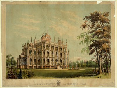 Iranistan, an oriental ville (near Bridgeport, Connecticut) - Lith. of Sarony & Major, N.Y. LCCN93504454