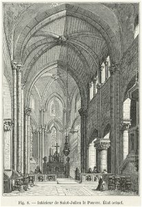 Intérieur de Saint-Julien le Pauvre; État actuel
