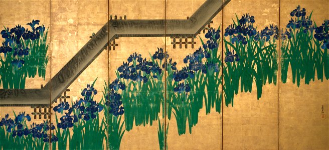 Irises at Yatsuhashi (right)