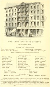 Irish Emigrant Society building, New York City, Valentine's Manual
