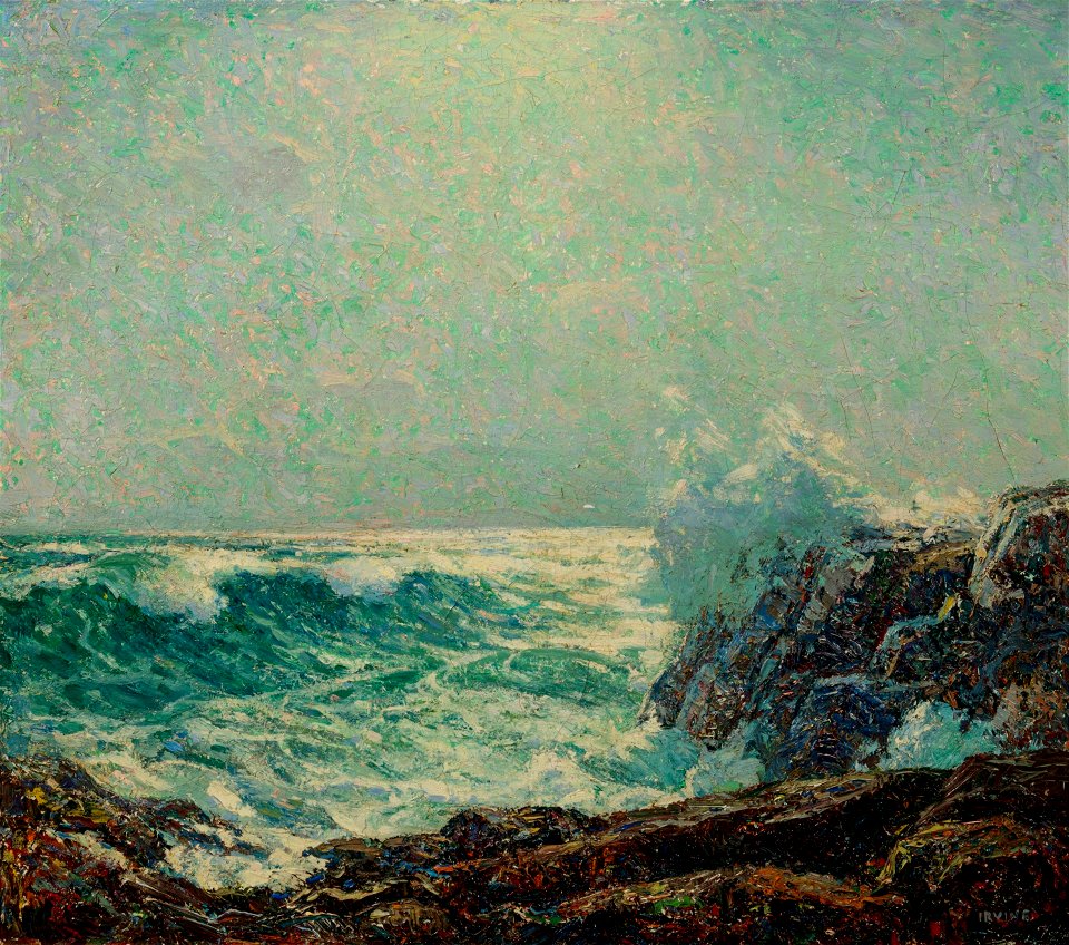 Crashing Waves by Wilson Henry Irvine
