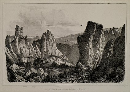 Intérieur du Mont Fendu à Égine - Stackelberg Otto Magnus Von - 1834