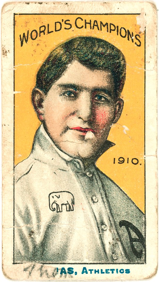 Ira Thomas, Philadelphia Athletics, baseball card portrait LCCN2007683830