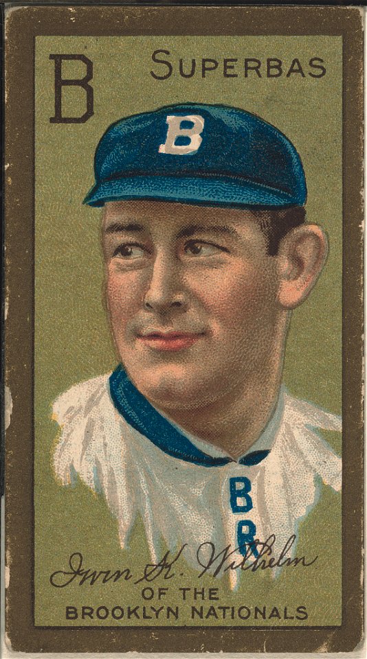 Irvin K. Wilhelm, Brooklyn Superbas, baseball card portrait LCCN2008677358