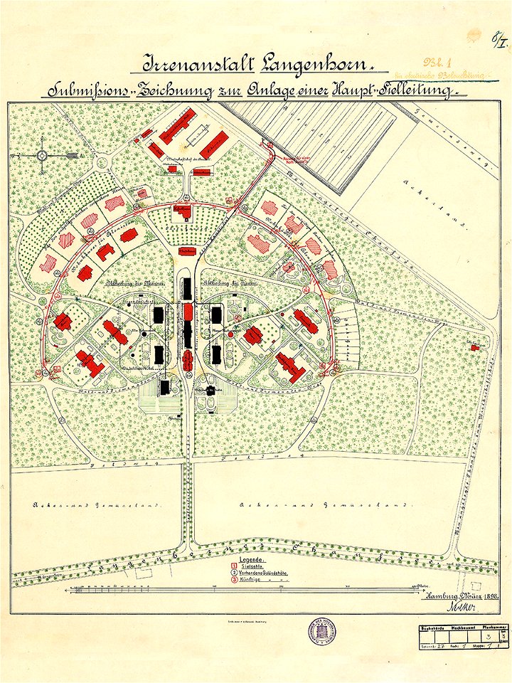 Irrenanstalt Langenhorn 1898