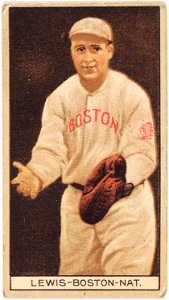 Irving Lewis, Boston Braves, baseball card portrait LCCN2008677955
