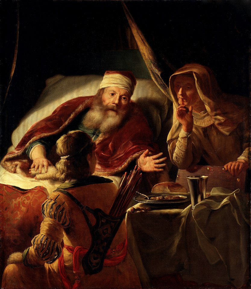 Isaac Blessing Jacob (Abraham van Dijck) - Nationalmuseum - 17297