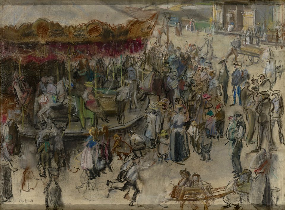 Isaac Israëls - De kermis te Amsterdam