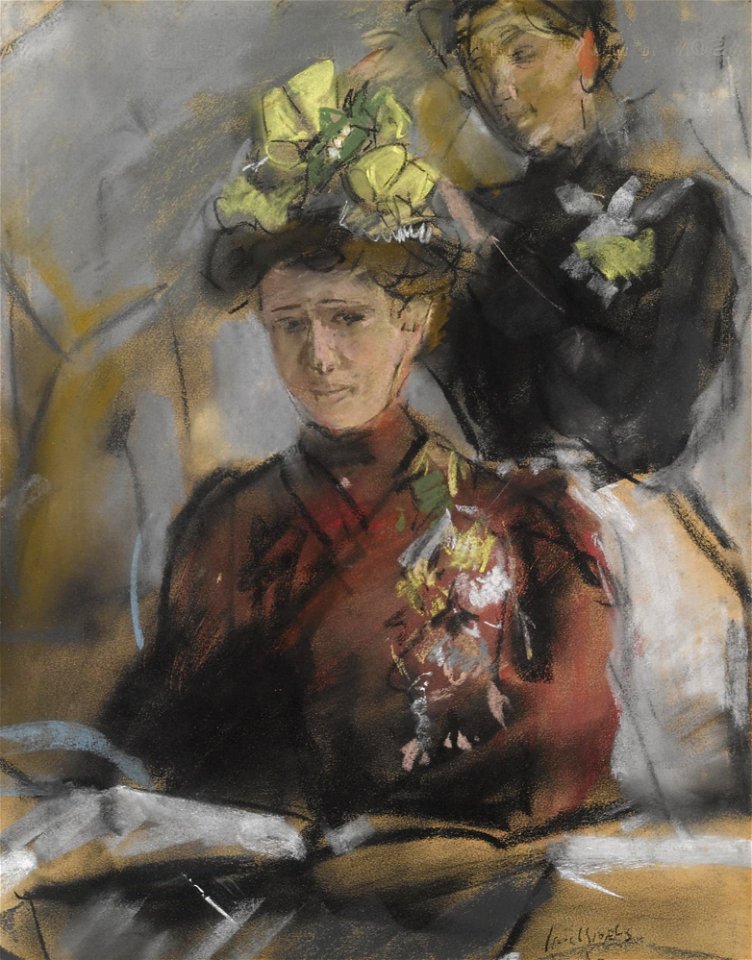 Isaac Israels (Dutch, 1865-1934) «Bij de modiste»
