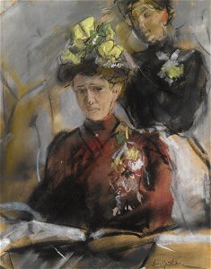 Isaac Israels (Dutch, 1865-1934) «Bij de modiste»