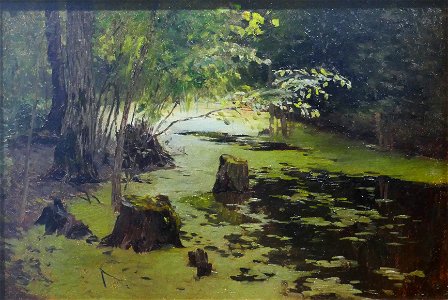 Isaac Levitan-Petite mare-Musée Levitan. Free illustration for personal and commercial use.