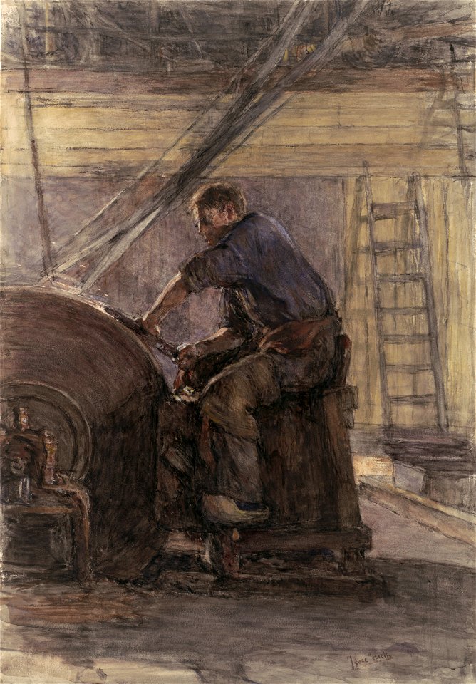 Isaac Israëls - De slijper