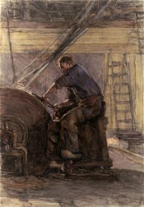 Isaac Israëls - De slijper