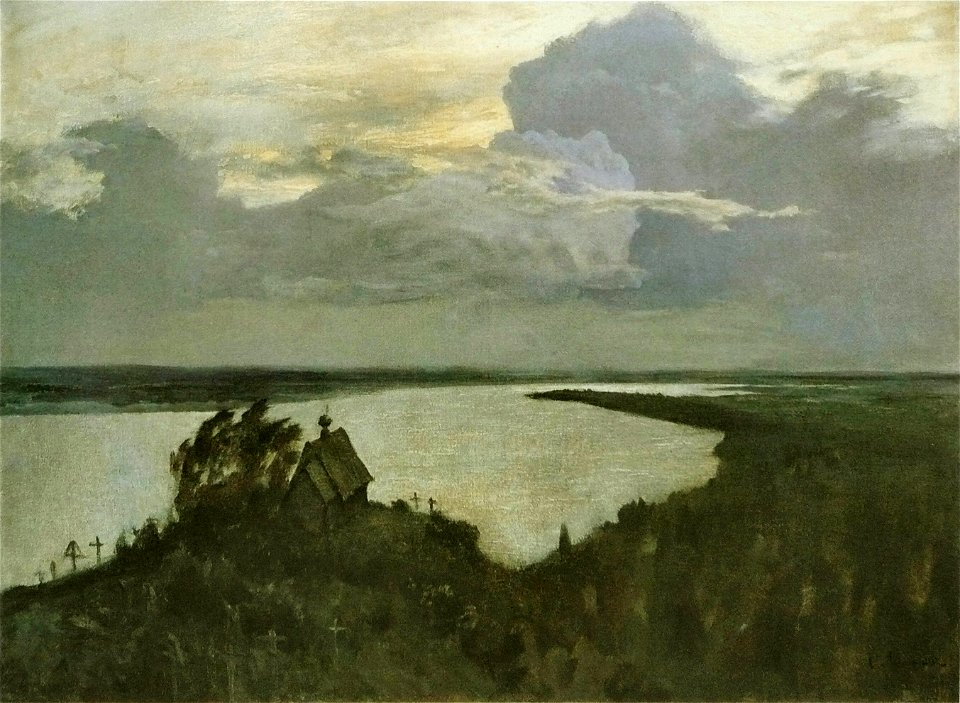 Isaac Levitan - Au-dessus du repos éternel