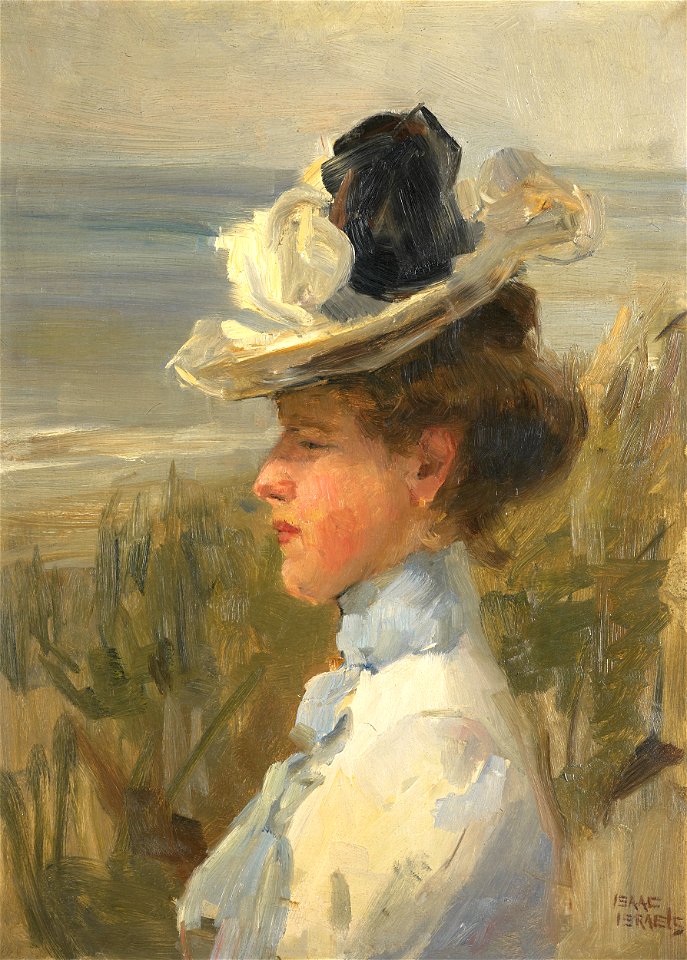 Isaac Israëls - Jonge vrouw, uitkijkend over zee