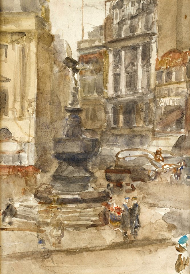 Isaac Israels Piccadilly Circus c1915