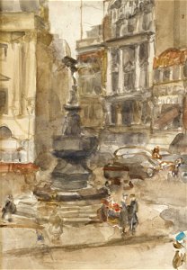 Isaac Israels Piccadilly Circus c1915