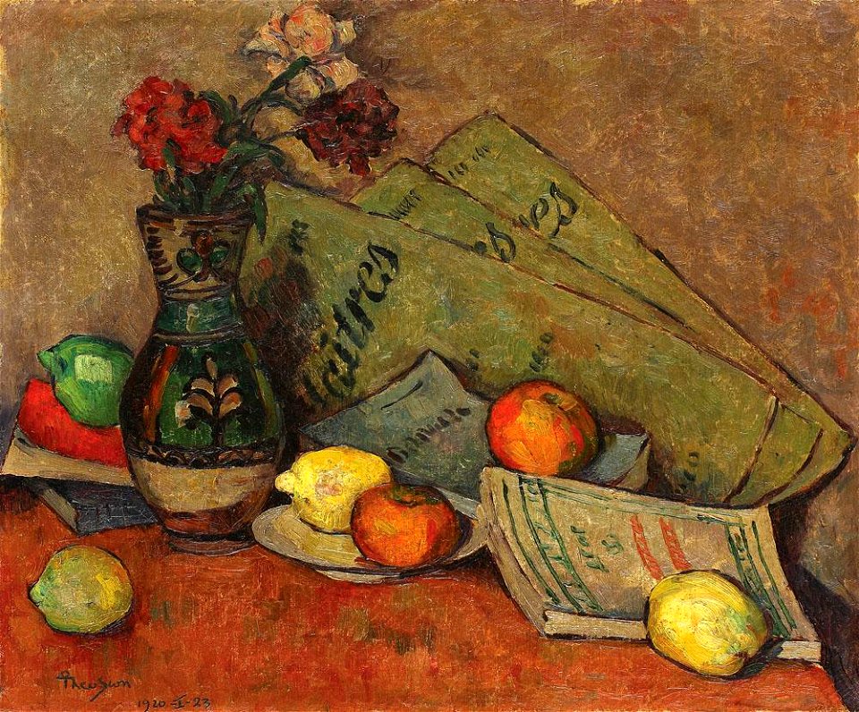 Ion Theodorescu-Sion - Natura statica cu ulcica si fructe