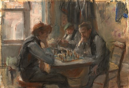 Isaac Israëls - De schaakspelers