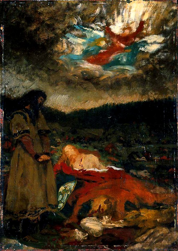 Olaf Isaachsen - Tore Hund by St. Olav's Body - NG.M.00446c - National Museum of Art, Architecture and Design
