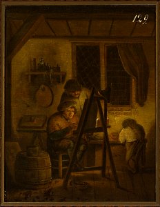 Isaac van Ostade - In the painter's studio - M.Ob.2746 MNW - National Museum in Warsaw