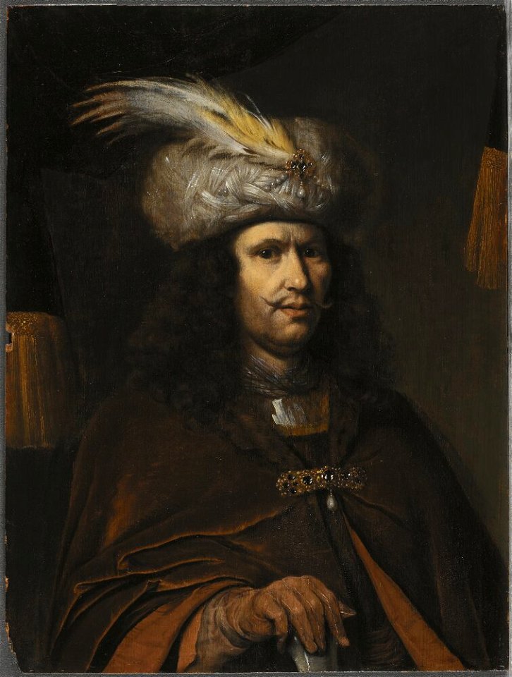 Isaac de Jouderville - Bust of a Man in a Feathered Turban - NM 7022 - Nationalmuseum