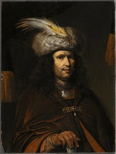 Isaac de Jouderville - Bust of a Man in a Feathered Turban - NM 7022 - Nationalmuseum