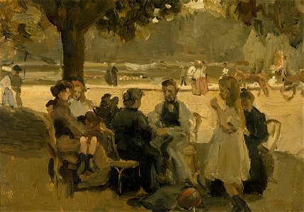 Isaac Israëls - In het Bois de Boulogne bij Parijs