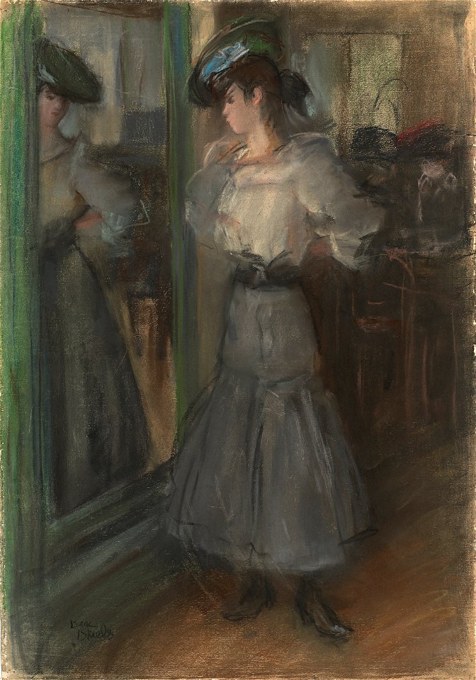 Isaac Israëls - Meisje voor een spiegel