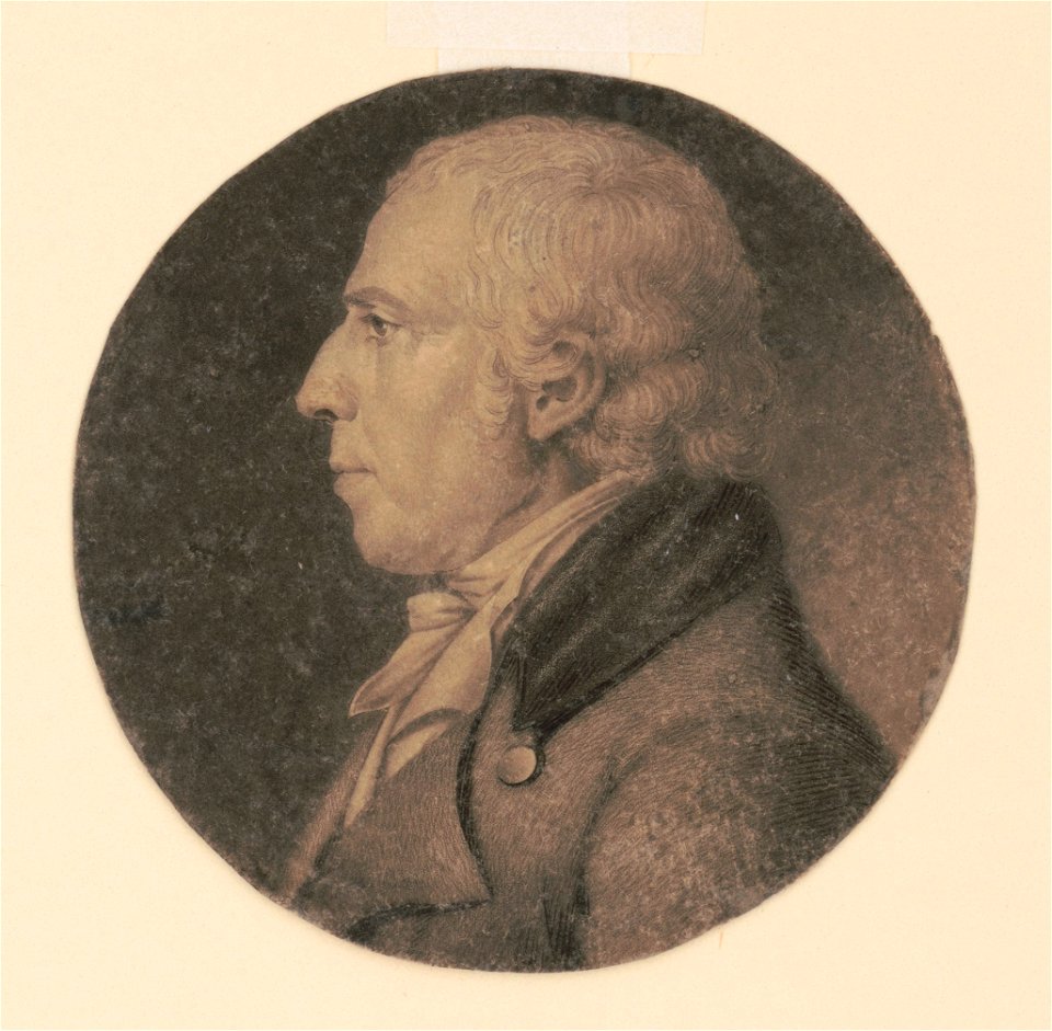 Isaac Penington, head-and-shoulders portrait, right profile LCCN2007676983