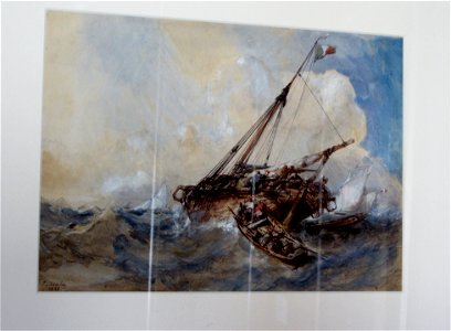 Isabey, Eugene - Abordaje en la tempestad -1842 temp sp MMBAV fRF01