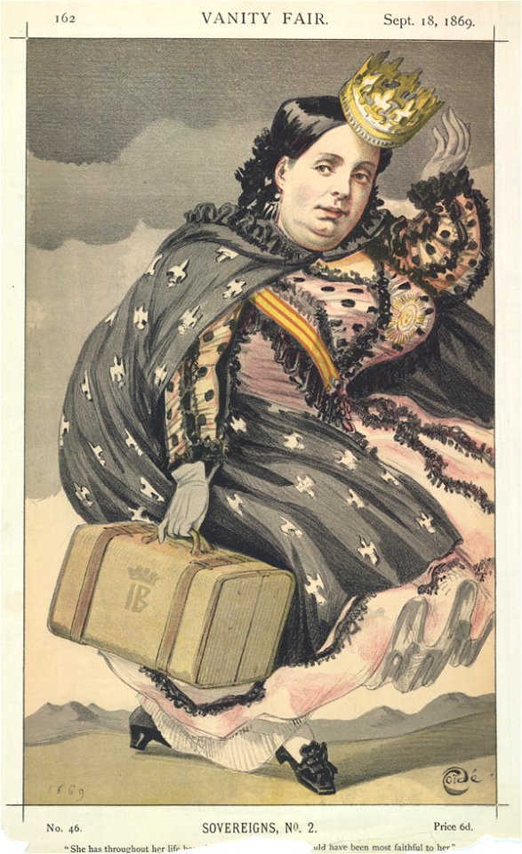 Isabella II, Vanity Fair, 1869-09-18