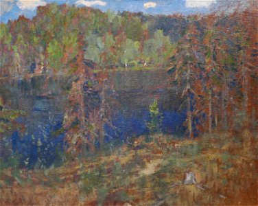 Isaac Levitan-Lac dans la forêt-Musée Levitan