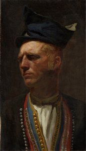 Olaf Isaachsen - Portrait of a Farmer from Setesdal. Study for Fight in an old Farm House. - NG.M.00446h - National Museum of Art, Architecture and Design