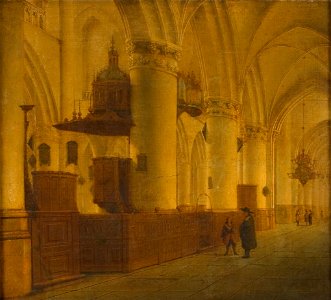 Isaak van Nickelen - Interieur van de Sint Bavo te Haarlem - 0326 - Rijksmuseum Twenthe