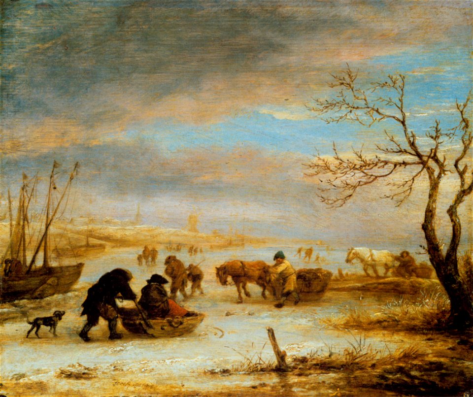 Isack-van-ostade eislandschaft
