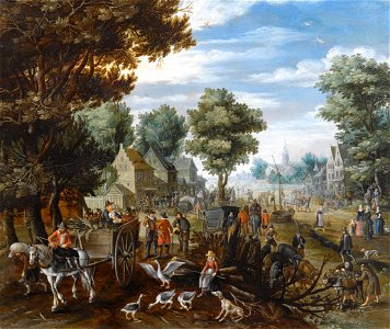 Isaak van Oosten Dorfszene