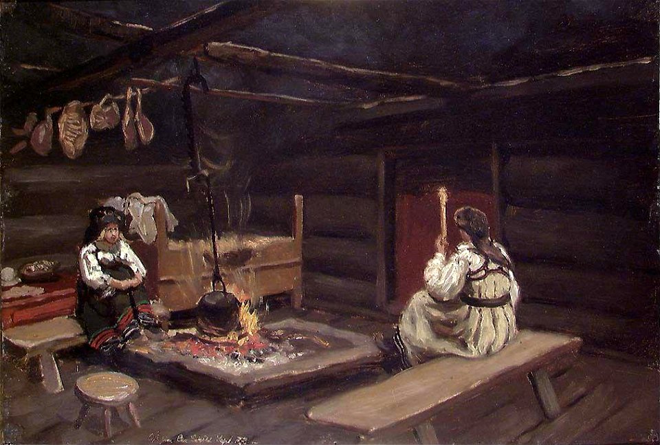 Olaf Isaachsen - Farm Interior from Ose in Setesdal - NG.M.00446i - National Museum of Art, Architecture and Design