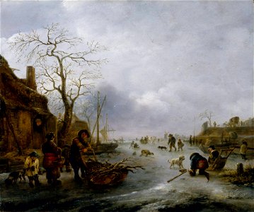 Isaac van Ostade - Pleasures on the Ice