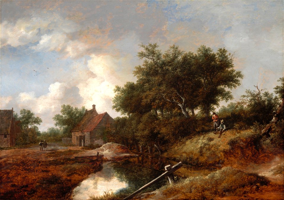 Isaack van Ruisdael - Path Leading to Farms by a Wooded Brook - F73.12 - Detroit Institute of Arts