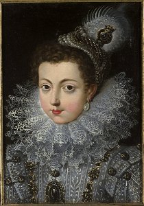 Isabel de Borbón, reine d'Espagne. Free illustration for personal and commercial use.